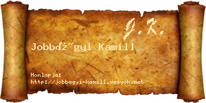 Jobbágyi Kamill névjegykártya